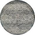 Art Carpet 5 Ft. Novi Collection Morocco Woven Round Area Rug, Gray 21537